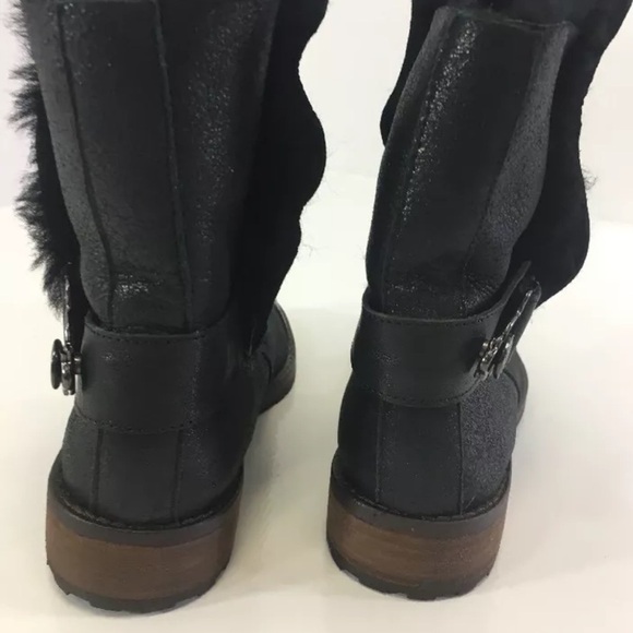 🔥 🆕 MATT BERNSON WOMEN'S TUNDRA SHEARLING LINED BOOT SZ 7 BLACK NEW - Picture 9 of 15